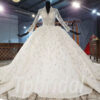 long sleeve winter wedding dress 870-006