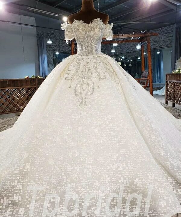 white bridal dress 875-010