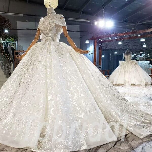 ball gown lace wedding dress 891-002