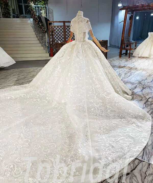 ball gown lace wedding dress 891-009