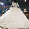 long sleeve lace wedding dress ball gown-887-008