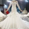 long sleeve mermaid wedding dress-886-001