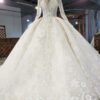 long sleeve winter wedding dress 890-001