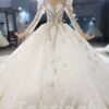 long sleeve winter wedding dress 896-001
