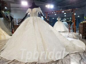 off the shoulder princess wedding dress 895-001