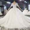 simple ball gown wedding dress 915-001