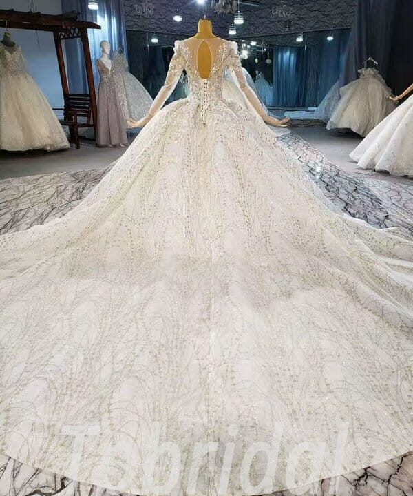 winter wedding dresses plus size 906-008