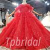 red flower girl dresses 925-002