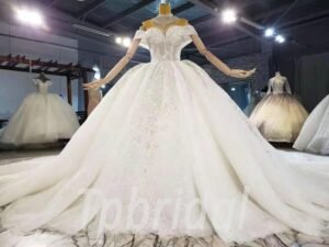 beaded ball gown wedding dress 936-007