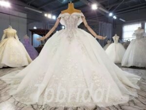 sparkly lace wedding dress 947-001