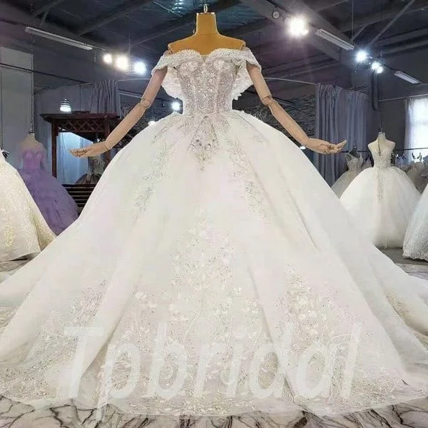 sparkly lace wedding dress 947-001