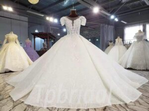 wedding dress with flowers 943-003