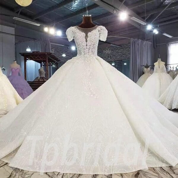 wedding dress with flowers 943-003