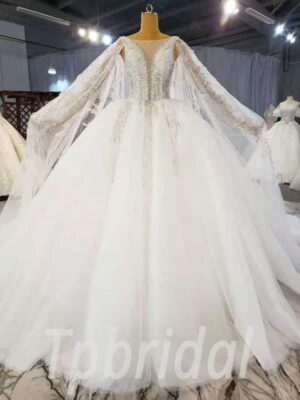 cape wedding dress 970-002