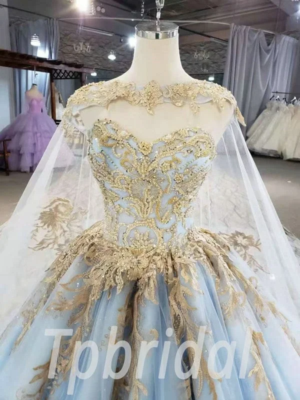 light blue wedding dress 962-001