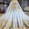 light blue wedding dress 962-004