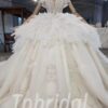off the shoulder wedding gown 977-004