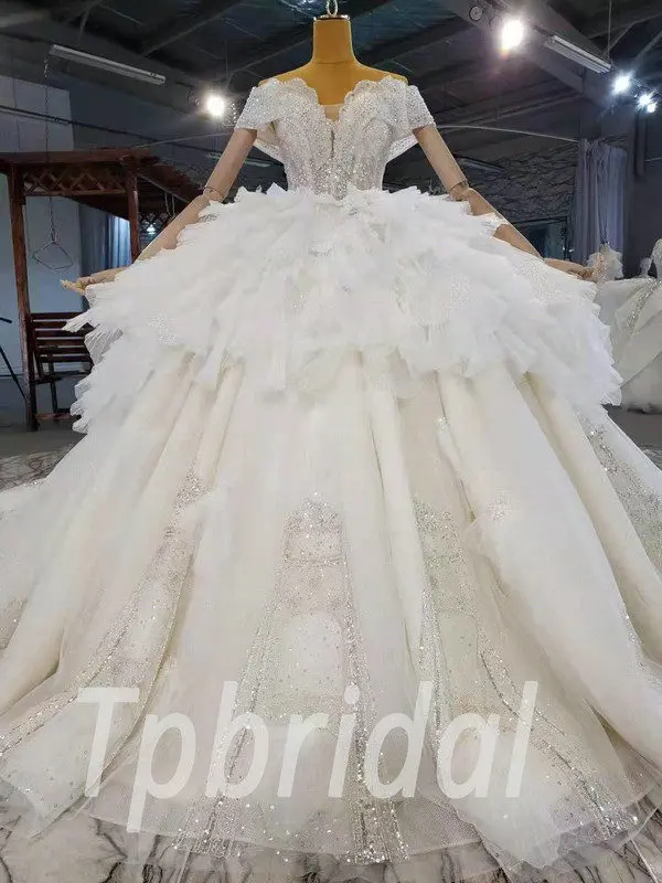 off the shoulder wedding gown 977-004