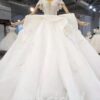 beaded lace ball gown wedding dress 987-005