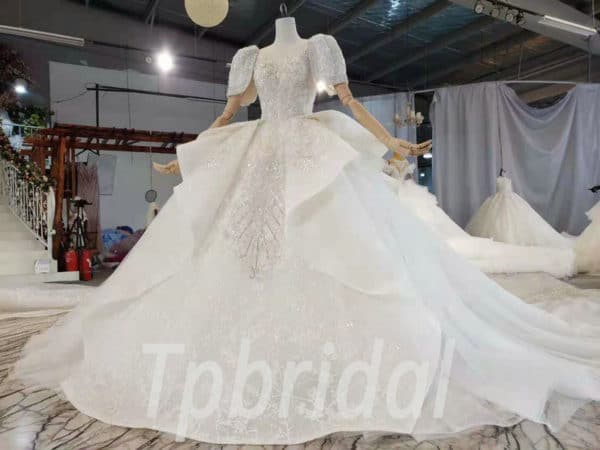 hand beaded lace wedding dress 994