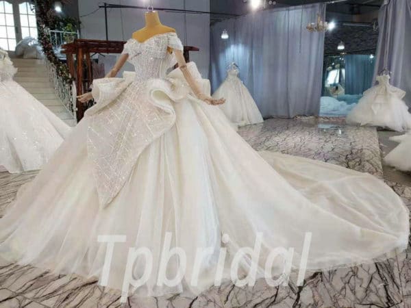 off the shoulder princess wedding dress 990-001