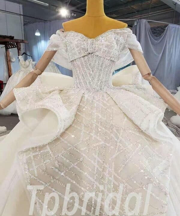 off the shoulder princess wedding dress 990-002