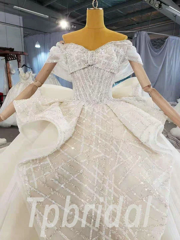 off the shoulder princess wedding dress 990-002