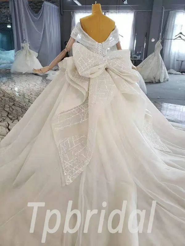 off the shoulder princess wedding dress 990-006