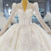 lace beaded wedding dress 1000-001