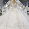 puffy wedding dress 1001-001
