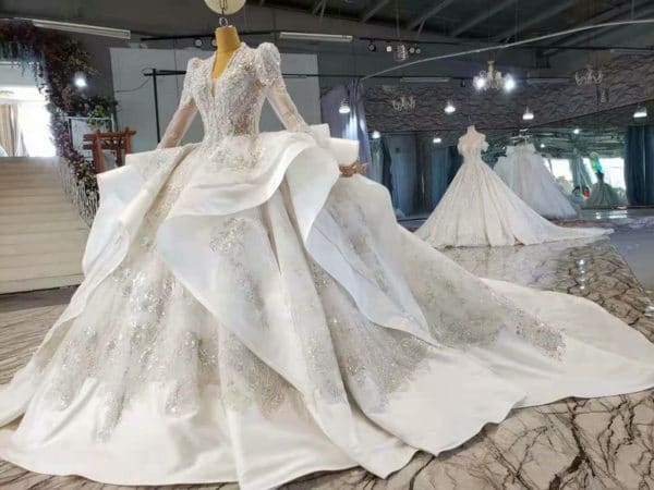 winter long sleeve wedding dresses 1014-004