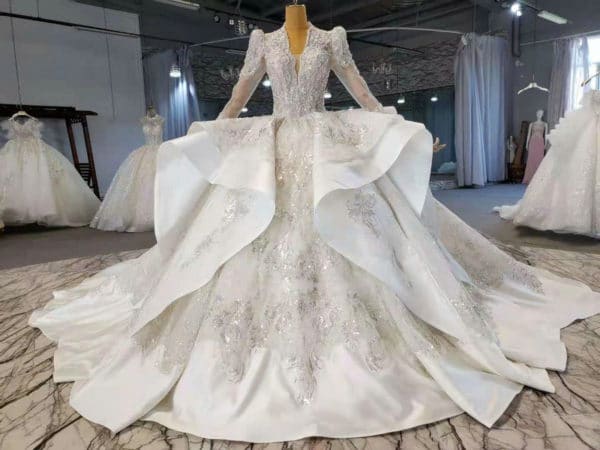 winter long sleeve wedding dresses 1014-006