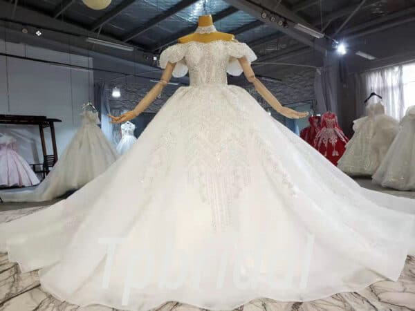 full beaded wedding dress 1023-001