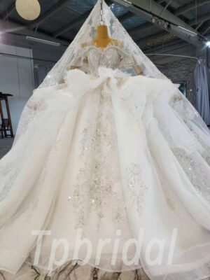 off the shoulder princess wedding dress 1018-002