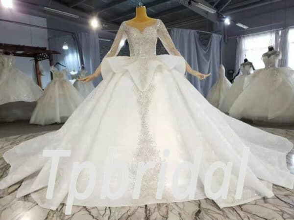 wedding dress sweetheart neckline 1022-001