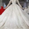 long sleeve winter wedding dress 1030-004