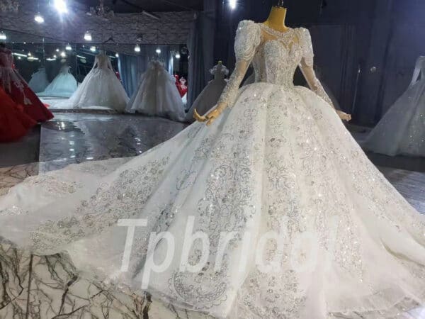 luxury ball gown wedding dresses 1029-006