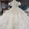 flower girl wedding dress with train 1041-001