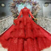 beautiful red wedding dresses 1047-005
