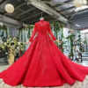red bridal gown 1045-006