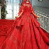 red bridal gown 1046-001