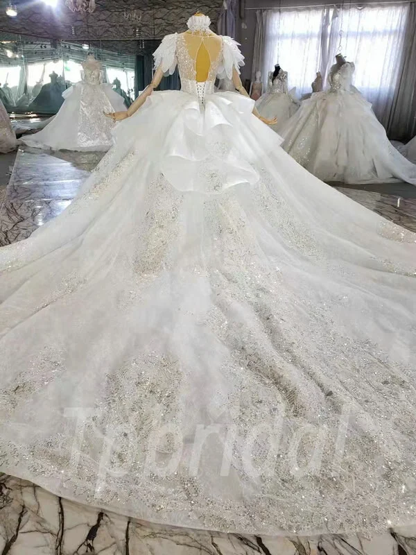 big white wedding dress 1048-008