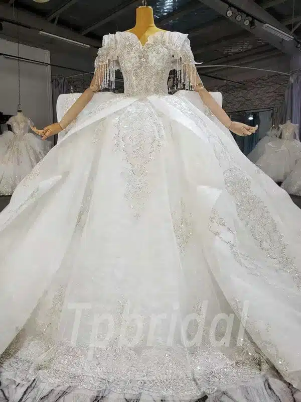 off the shoulder princess wedding dress 1054-003