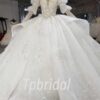 romantic wedding dresses with sleeves 1050-004
