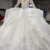 ball gown wedding dress with sleeves 1056-001
