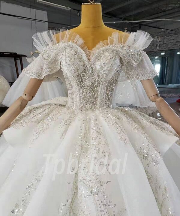 rhinestone wedding dress 1055-006