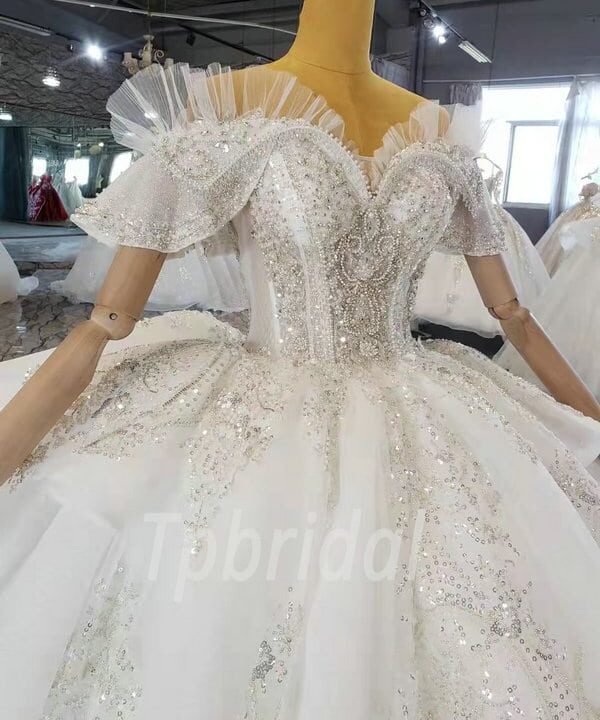 rhinestone wedding dress 1055-009