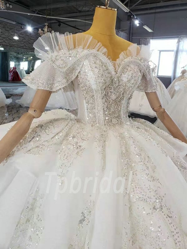 rhinestone wedding dress