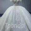 ball gown wedding dress with bling 1073-001