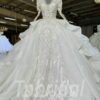 long sleeve lace wedding dress-1091002